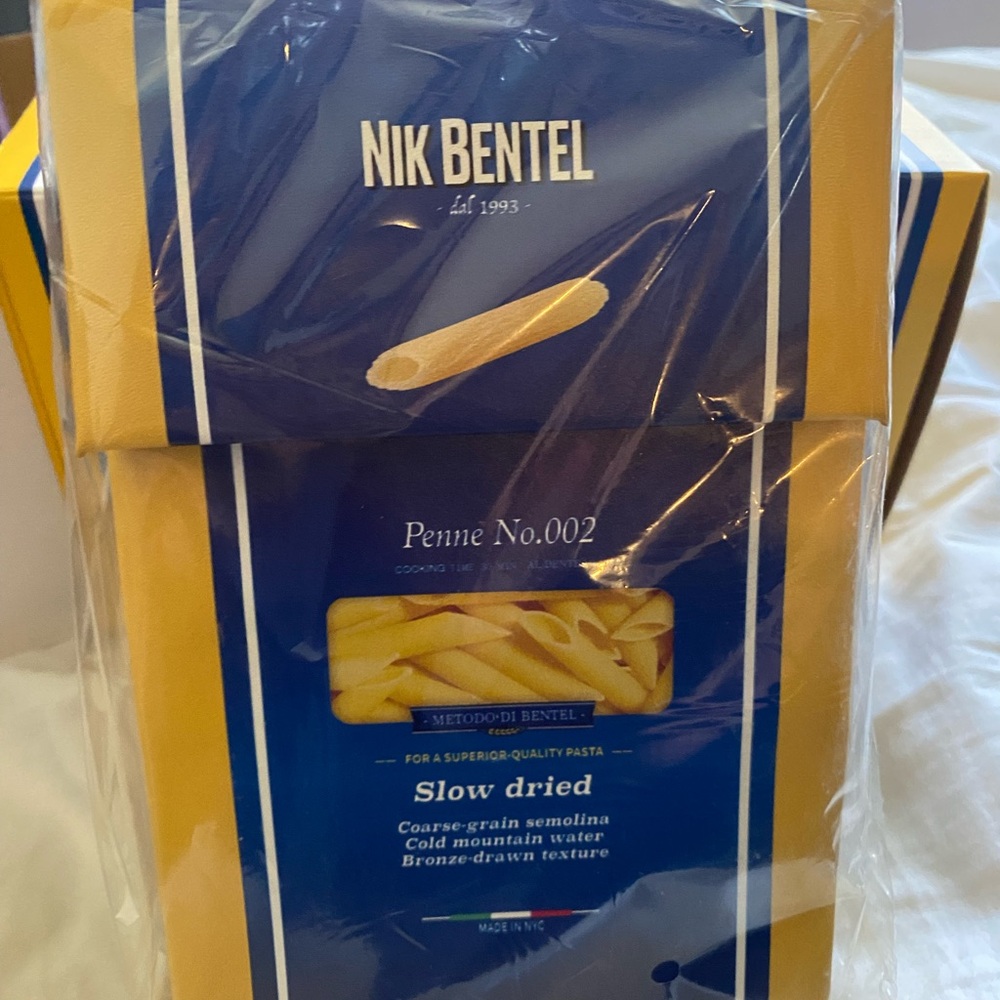 Nik Bentel Penne Bag. Pasta Bag 2.0. Limited run of 100 bags.